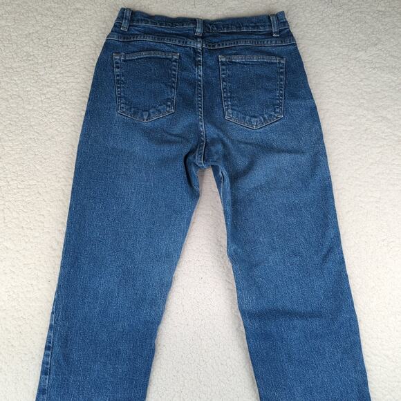 Vintage '90s Wrangler High-rise Relaxed Fit Tapered Leg Jeans Women's 10 Stretch - Picture 5 of 8